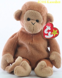 bongo the monkey beanie baby