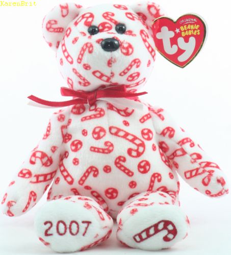 candy cane beanie baby