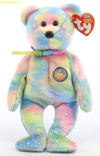 rainbow ty bear