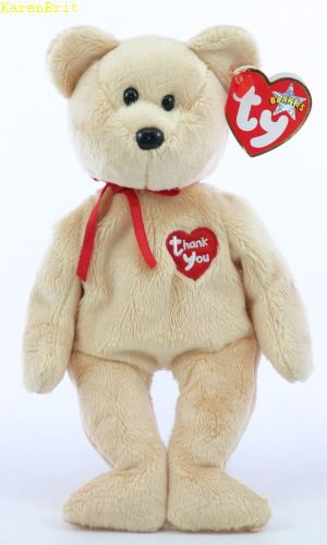 Ty Beanie Babies - Thank You Bear (2003) (with card or letter) - Beanie ...