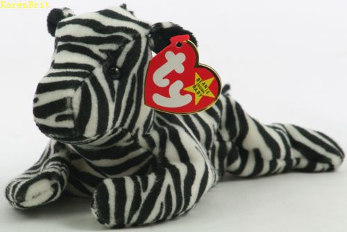 zebra beanie baby